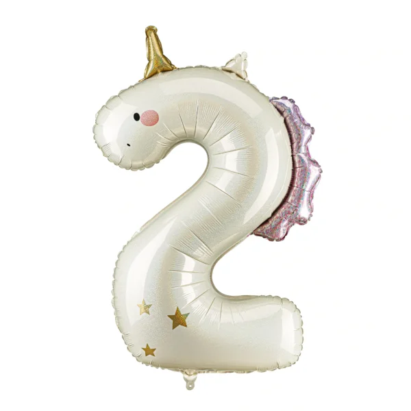 Μπαλόνι 3D foil νούμερο ''2'' για παιδικό party.