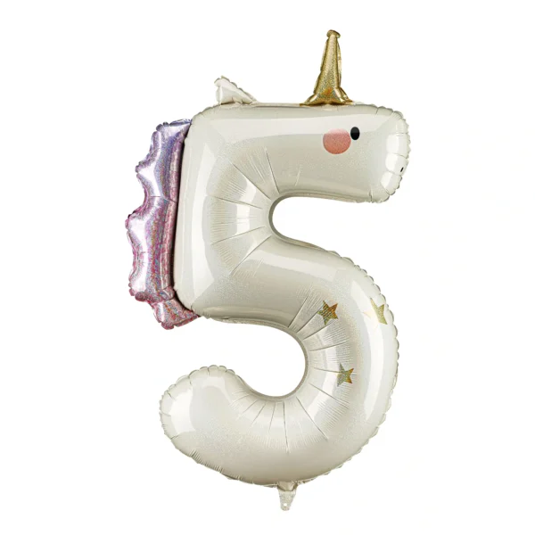 Μπαλόνι 3D foil νούμερο ''5'' για παιδικό party.