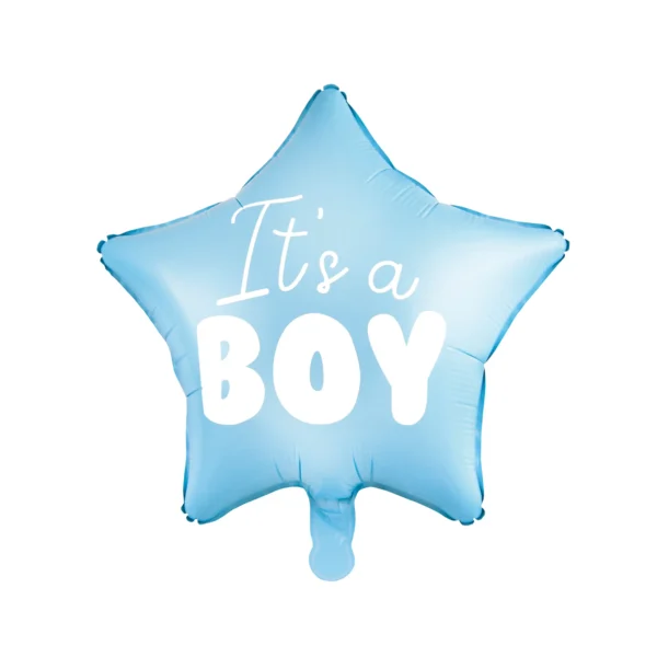 Μπαλόνι 3D foil σε σχήμα καρδίας it's a boy, για party ενηλίκων.