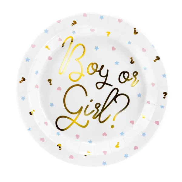 Χάρτινα πιάτα boy or girl, για party ενηλίκων.