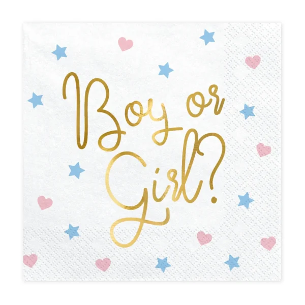 Χαρτοπετσέτες boy or girl, για party ενηλίκων.