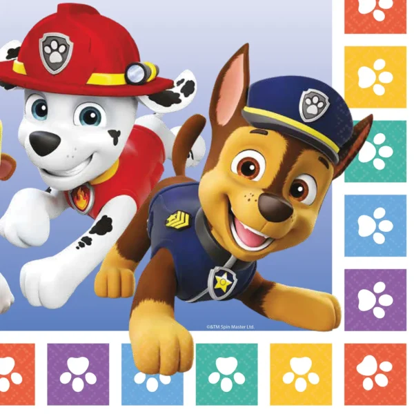 Χαρτοπετσέτες Paw Patrol, για παιδικά party.